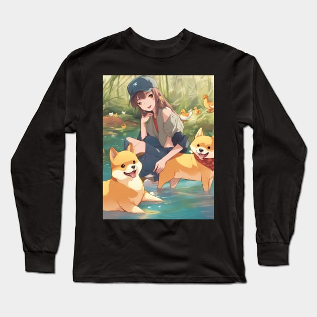 unique and fashionable Long Sleeve T-Shirt by animegirlnft